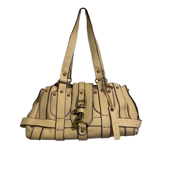 ALDO Leather Shoulder Bag Cream Brown NWOT - Picture 1 of 7
